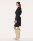 Kleid | Recycled Regular-Travelqualität | Nayomi | Black-Blue