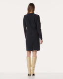 Kleid | Recycled Regular-Travelqualität | Nayomi | Black-Blue