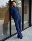 Jacket | Minicheck Bonded | Gurea | Blu Marine