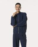 Jacket | Minicheck Bonded | Gurea | Blu Marine