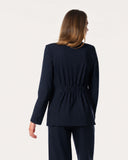 Blazer | Recycled Regular-Travelqualität | Goshiko | Black-Blue