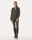 Hose | Bonded-Travelqualität | Ziro | Olive Night