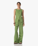 Hose | Leinen-Lyocell | Hirsako Washed | green