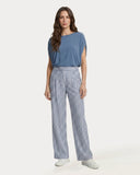 Hose | Regular-Travelqualität Stripe | Kona Long Dessin | Avio Stripe