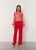 Pants | Crepe | Rawy Crepe | Coral Red - shop_name