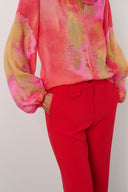 Pants | Crepe | Rawy Crepe | Coral Red - shop_name
