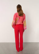 Pants | Crepe | Rawy Crepe | Coral Red - shop_name