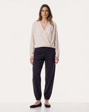 Pantalon | Fleece Travel | Saeko | Black-Blue
