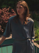 Top | Satin Polyester | Omika | Shark satin