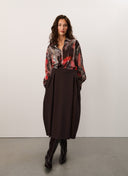 Skirt | Bonded Travel | Stefy | Dark Brown