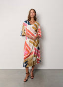Skirt | Satin Viscose Dessin | Mitsuki | Colorfull Blocks - shop_name